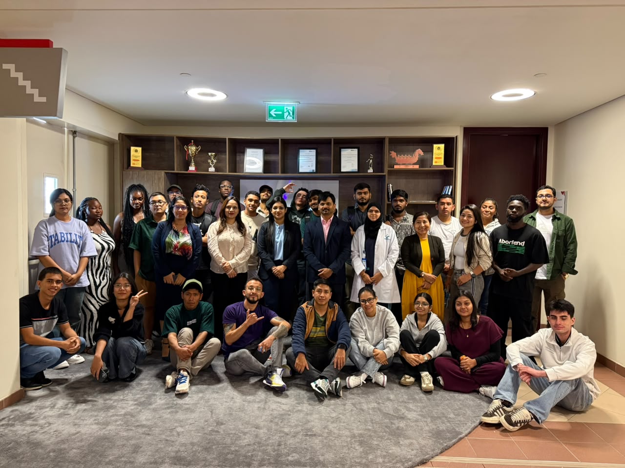 Group photograph of medical camp participants and the Moopans team